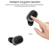 TWS-1003 Bluetooth 5.0 Semi-in-ear Design Wireless Bluetooth Earphone(Black)
