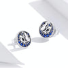 Moon Cat S925 Sterling Silver Personality Earrings