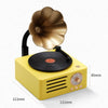 T15 Petunia Retro Vinyl Record Player Wireless Multifunction Mini Bluetooth Audio(Yellow)