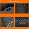 For Ninja DZ201 Air Fryer Silicone Mat Foldable Reusable Basket Tray(Gray)