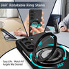 For Samsung Galaxy Z Fold6 360 Rotation Ring Holder MagSafe Shockproof PC Phone Case(Black)