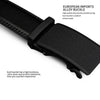 COWATHER CZ032 Men Two-Layer Leather Casual Business All-Match Automatic Buckle Belt, Length: 110cm(Black)