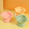 Slanted Pet Bowl Rouge Pink - Anti-Spill Cat Dog Food Water Feeder
