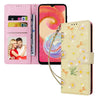 For Samsung Galaxy A04e Bronzing Painting RFID Leather Phone Case(Yellow Daisy)