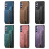 For Samsung Galaxy A36 Retro Leather Zipper Wallet Back Phone Case(Green)