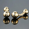 Men Brass Plated Shirt Cufflinks, Color: Gold Ball