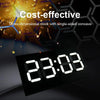 Creative Wall Clock Alarm Clock Simple Remote Control Perpetual Calendar Electronic Clock US Plug, Style:Single-sided Remote Control(White Font)