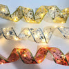 Christmas LED Lights Bronzing Double Ribbon String Lights, Specification: 5m(Gold Warm Light)