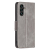 For Samsung Galaxy A26 5G Lambskin Texture Pure Color Flip Leather Phone Case(Grey)
