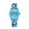 JNEW A335-86267 Children Cartoon 3D Diving Monkey Silicone Waterproof Quartz Watch(Light Blue)