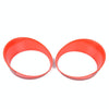 Car Mesh Grille Grill Insert + Headlight Turn Light Cover Trim for Jeep Wrangler JL 2018-2019(Red)
