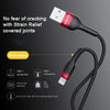 ROMOSS  CB12B 2.4A 8 Pin Fast Charging Cable For IPhone / IPad Data Cable 2m(Red Black)