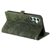 For Samsung Galaxy A36 Skin Feel Totem Embossed Leather Phone Case(Deep Green)