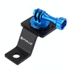 PULUZ Aluminum Alloy Motorcycle Fixed Holder Mount with Tripod Adapter & Screw for GoPro, Insta360, DJI and Other Action Cameras(Blue)