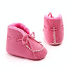 D2245 Winter Warm Baby Cotton Boots Plus Velvet Thickened Baby Walking Shoes, Size: 12cm(Pink)