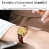 OLEVS 5566 Women Simple Single Calendar Waterproof Quartz Watch(Gold)