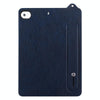For iPad mini 5 / 4 / 3 / 2 / 1 TPU Leather Back Tablet Case with Wristband(Dark Blue)