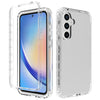 For Samsung Galaxy A35 5G Shockproof Clear Gradient PC + TPU Phone Case(Transparent)