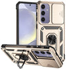 For Samsung Galaxy S24 FE 5G Sliding Camshield Holder Phone Case(Gold)