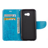 For Galaxy A3 (2017) / A320 Butterflies Love Flowers Embossing Horizontal Flip Leather Case with Holder & Card Slots & Wallet & Lanyard(Blue)