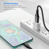 ENKAY 6-in-1 5A USB / Type-C to Type-C / 8 Pin / Micro USB Multifunction Fast Charging Cable, Cable Length:2m(Grey)