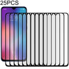 For Xiaomi Mi 9X 25 PCS Full Glue Full Screen Tempered Glass Film