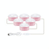6 LEDs Mirror Front Light Dimmable Makeup Mirror USB Touch Control Light(White Light)