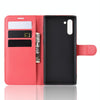 Litchi Texture Horizontal Flip Leather Case for Galaxy Note 10, with Wallet & Holder & Card Slots(red)