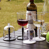 COOL CAMP CF-523 Removable Portable Outdoor Camping Wine Glass Shatterproof Resin Collapsible Champagne Cup(Black)