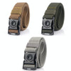 AWMN Outdoor Men Versatile Buckle Elastic Belt, Length: 120cm(Light Grey)