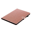 For Samsung Galaxy Tab A8 10.5 2021 Varnish Glitter Powder Leather Tablet Case(Rose Gold)