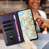 For Samsung Galaxy F06 5G / M06 5G Daisy Embossed Leather Phone Case(Dark Purple)