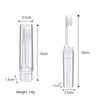 Foldable Toothbrush Set For Traveling Business Portable Hotel Transparent Storage Toothbrush, Packing: OPP Bag