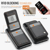 For iPhone 11 JEEHOOD J06 British Style RFID MagSafe Card Bag PU Phone Case(Black)