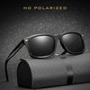 2 PCS Men Sunglasses Night Vision Anti-glare Driving Sun Glasses Goggles(Bright Black Frame Gray Lens)