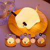 BD-NL-11 Cow Silicone Lamp USB Dimming Night Light Children Bedside Timing Sleeping Light(Yellow Light)