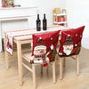 Christmas Decoration Linen Chair Cover(Snowman)