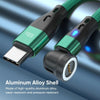 ENKAY PD60W Type-C to Type-C / 8 Pin Magnetic 540 Degrees Rotating Fast Charging Cable, Length:1m(Black)