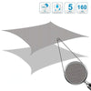 Outdoor Garden Sunshade Sail Waterproof Anti-UV Canopy, Size: 2.5m x 3m(Orange)