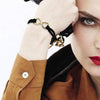 3 PCS Women Fashion Symbol Word 8 Twine Bracelets(black)