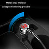 YANTU One Tow Three Car Digital Electronic Dual USB Cigarette Lighter, Specification: 3 Holes