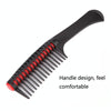2 PCS 0089 Hair Salon Dyeing Hair Styling Brush Rolling Heart Smooth Hair Comb Brushing Hairdressing Tools(Black)