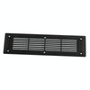 A6792 300x80mm Black Straight Louvered Ventilation Plastic Venting Panel Cover