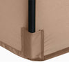 Polyester Parasol Replacement Cloth Round Garden Umbrella Cover, Size: Diameter 3m 6 Ribs(Khaki)