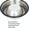 XXL Anti-Tip Stainless Steel Pet Bowl (Green) - 26cm
