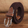 Narrow Version Elastic Canvas Weave Waistband, Length:95 x 2.5cm(C5 Brown)