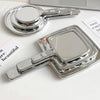 Round Medium Retro Handheld Cosmetic Mirror Portable Small Mirror