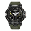 SMAEL 8075 Multi-function Waterproof Night Light Outdoor Watch(Army Green)