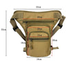 Outdoor Motorcycle Riding Waist And Leg Bag Man Multi Compartment Waist Pack(Camouflage Gray)
