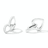 S925 Sterling Silver Heart Ear Buckle Women Earrings